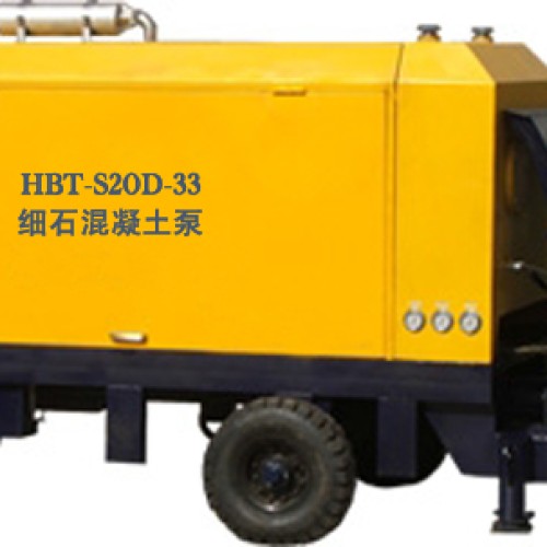 Hbt-s20d-33 diesel engine concrete pump